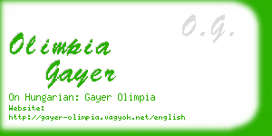 olimpia gayer business card